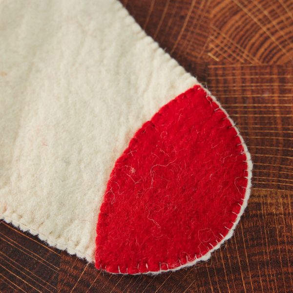 Red and White Bell Stocking Online - Image 4