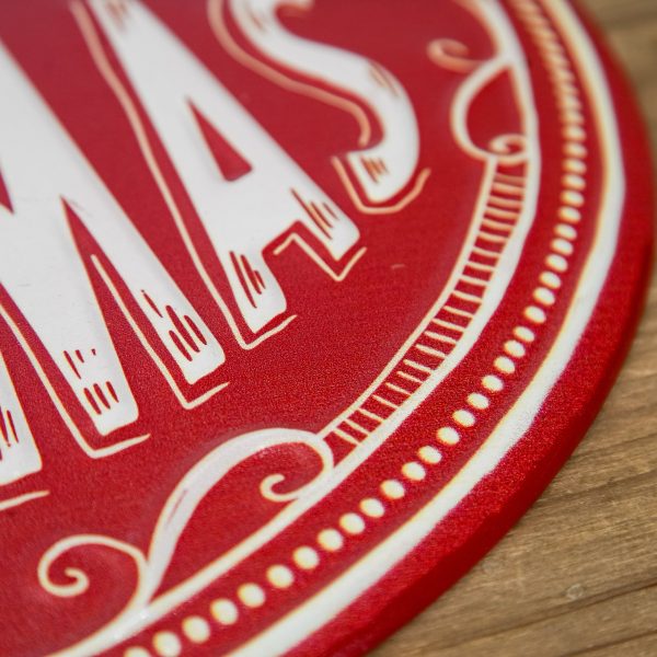 Merry Christmas  Ornament Metal Sign Supply - Image 3
