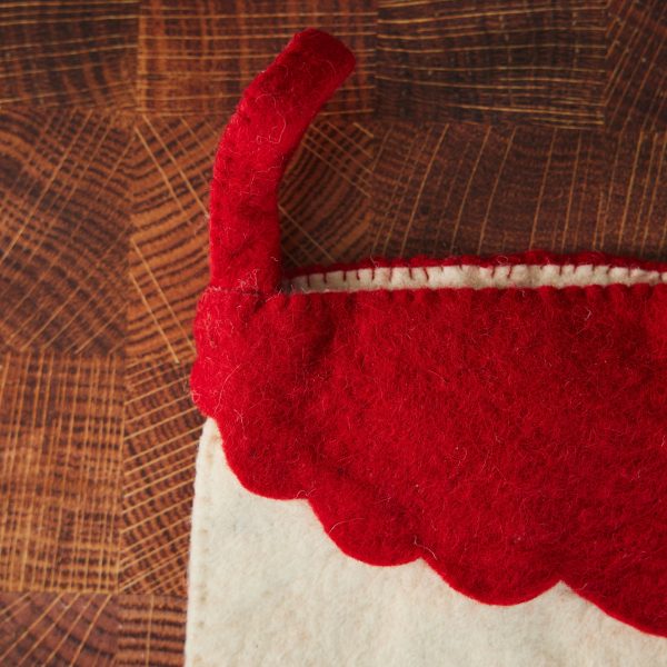 Red and White Bell Stocking Online - Image 3
